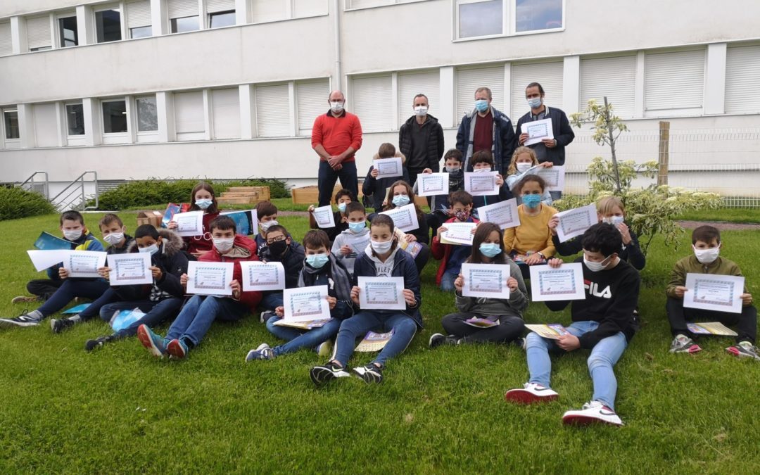 Remise des récompenses pour le concours Kangourou