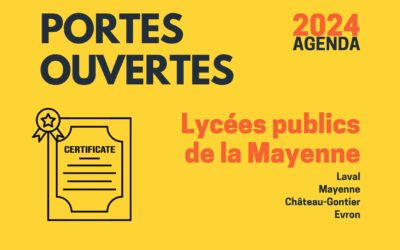 Agenda des Portes Ouvertes des lycées de la Mayenne